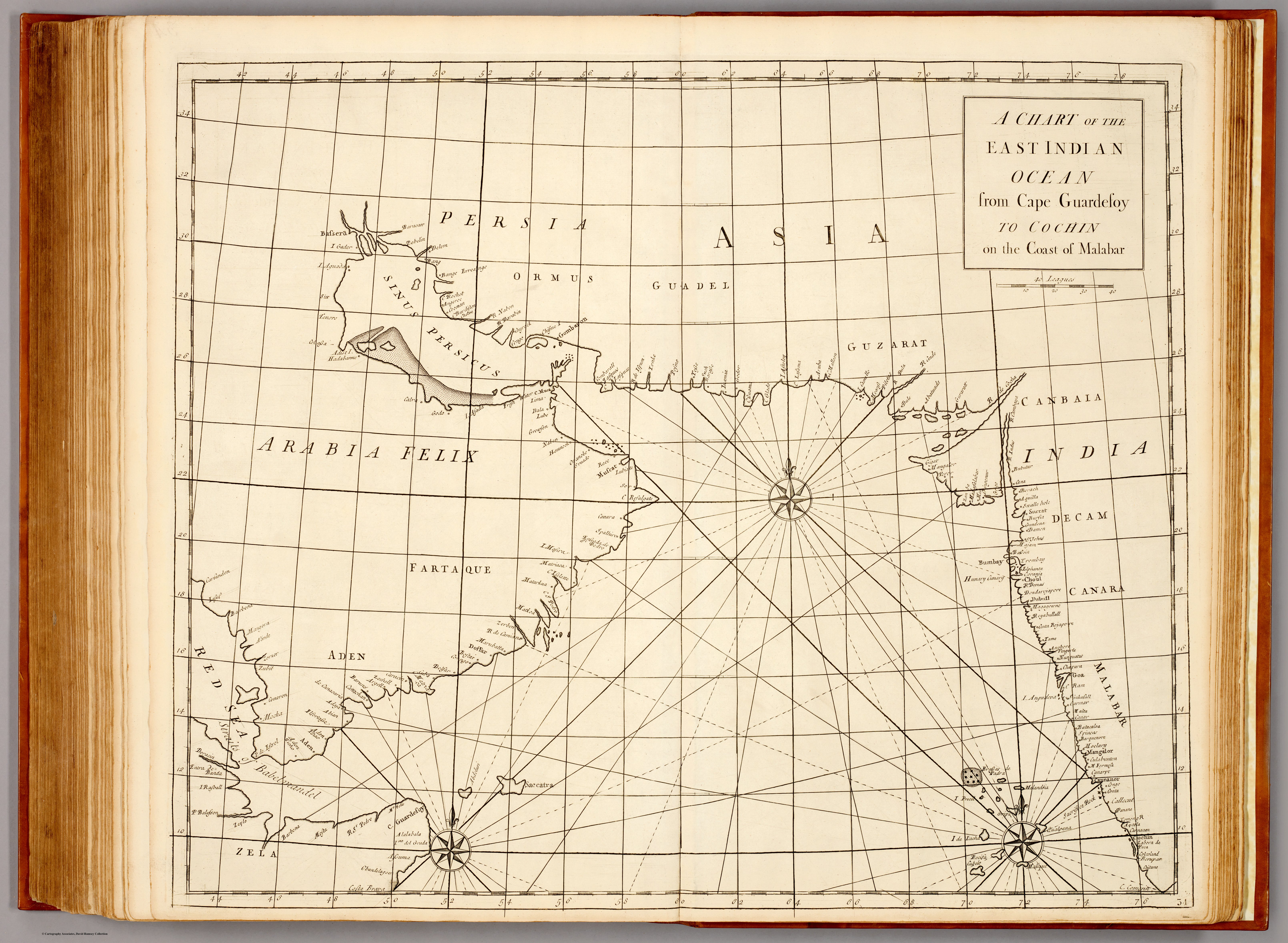 A chart of the East Indian Ocean