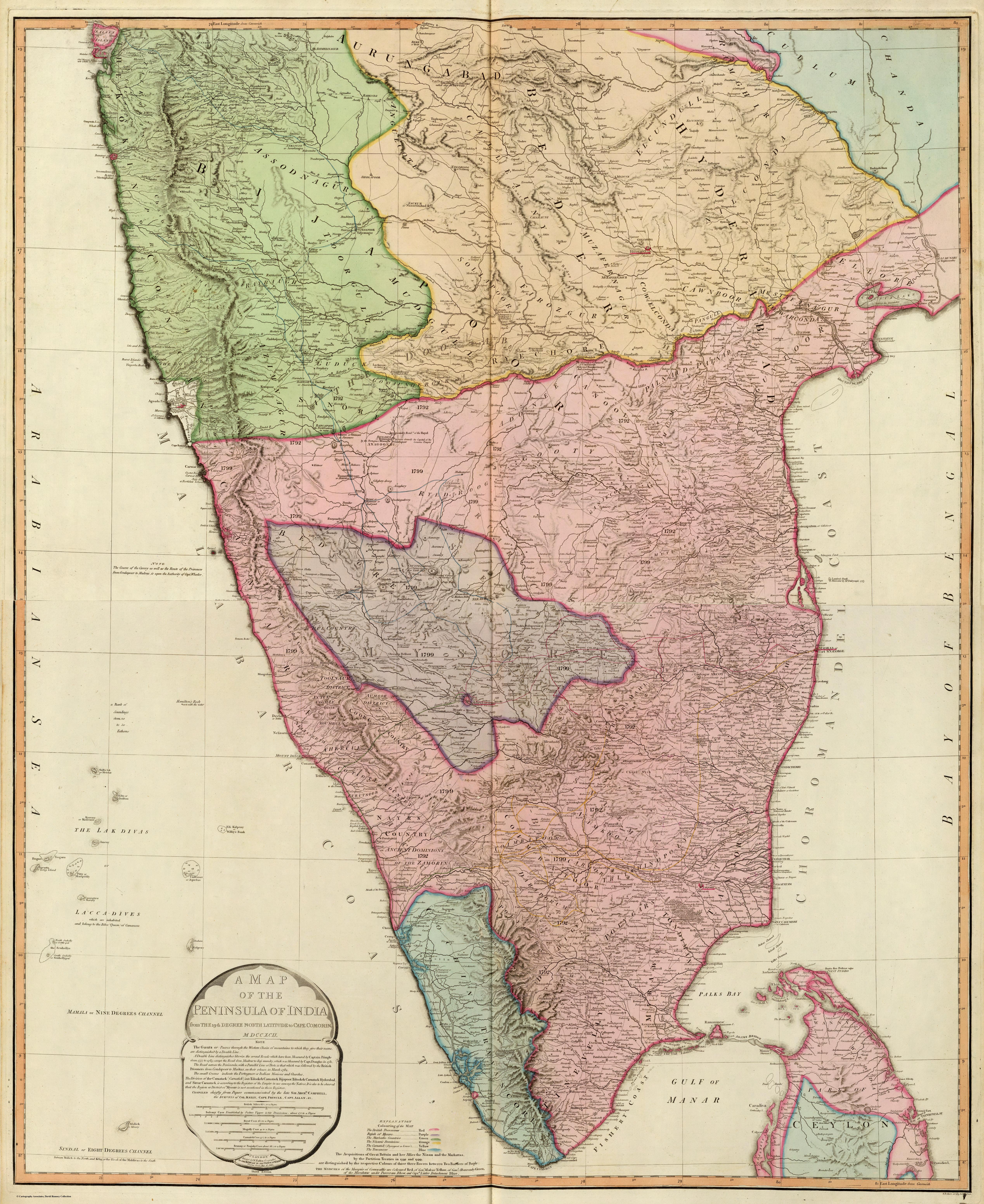 Composite: India peninsula