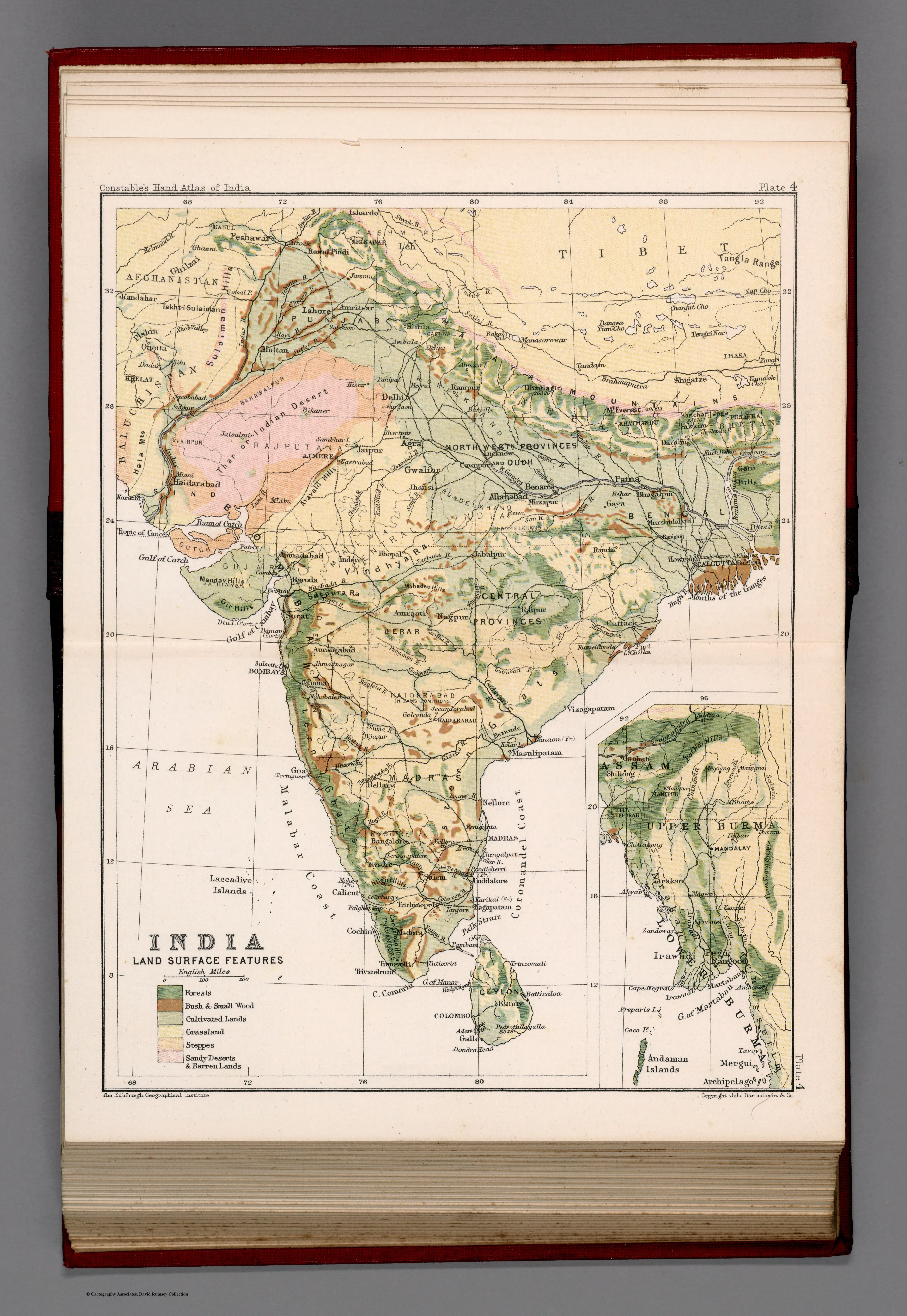 India : Land surface features. Plate 4