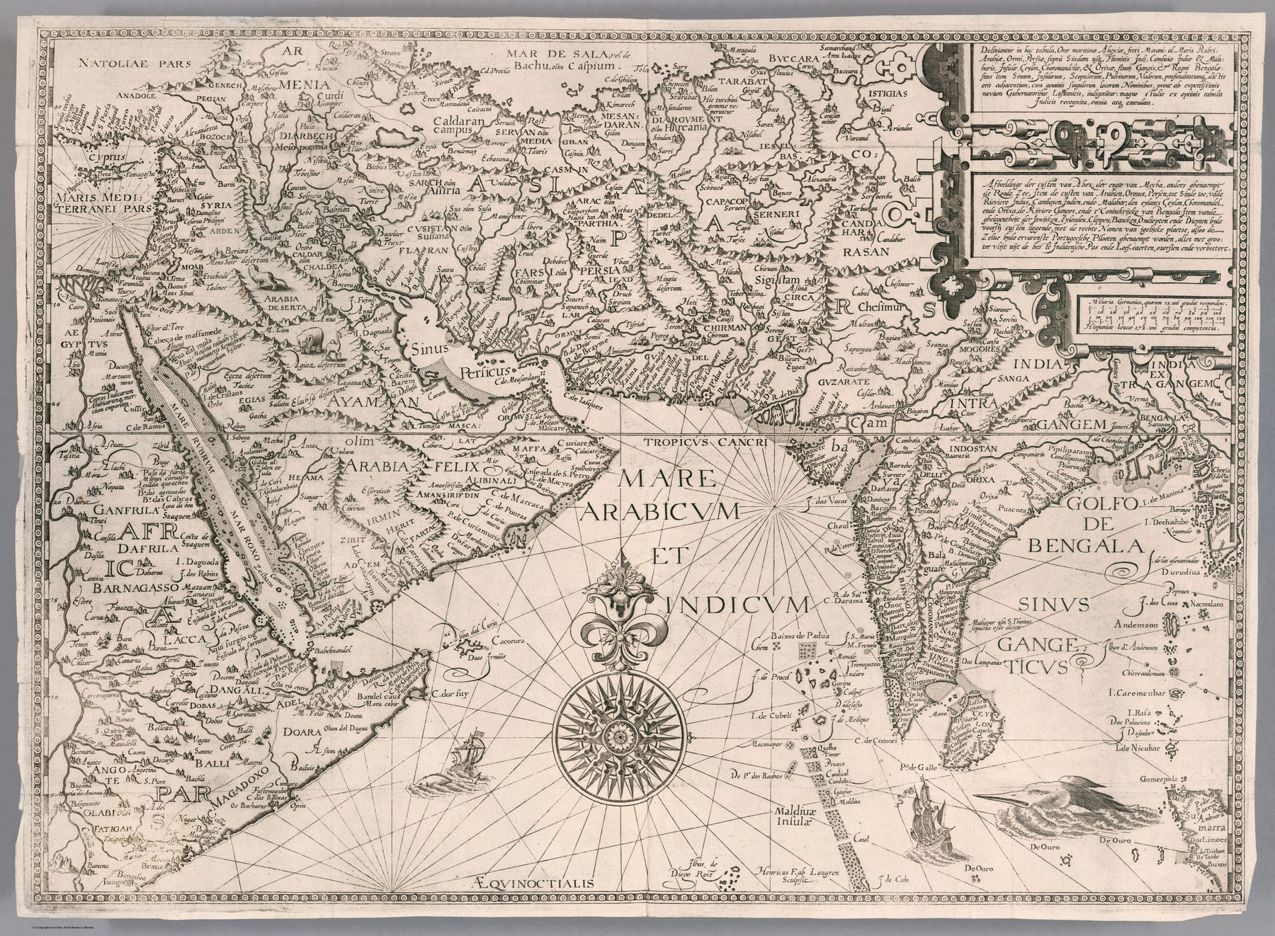 Southwest Asia. Definiantur in hac tabula, Orae maritimae Abexie, freri Mecani al Maris Rubri Arabiae