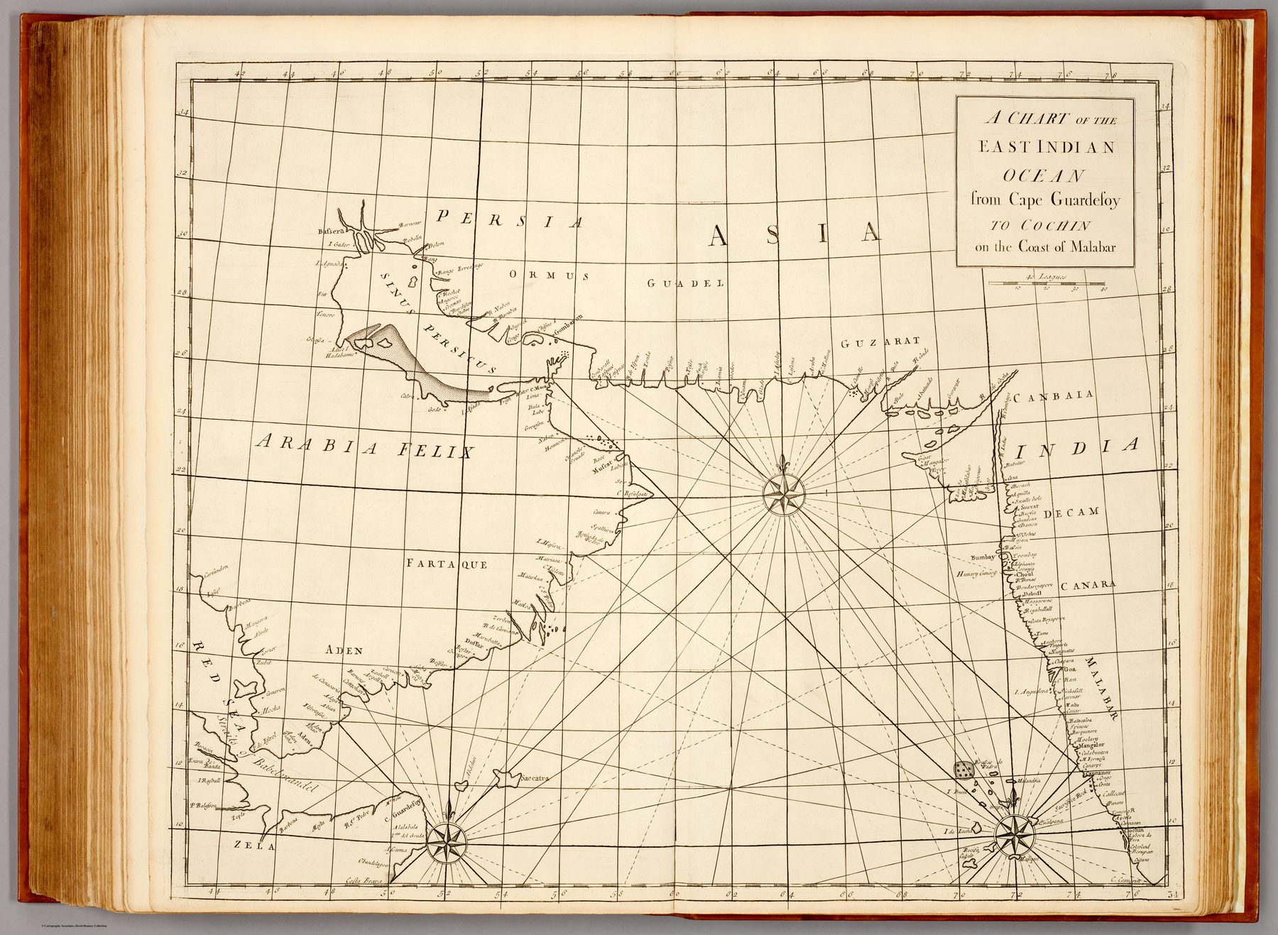 A chart of the East Indian Ocean
