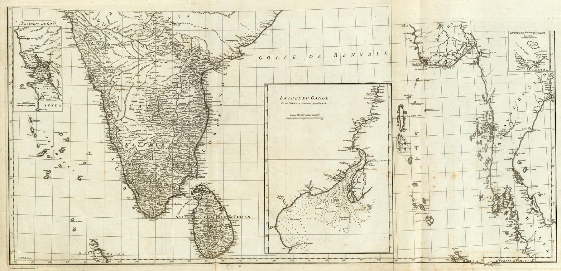 Southern sheets of d’Anville’s Carte de l’Inde
