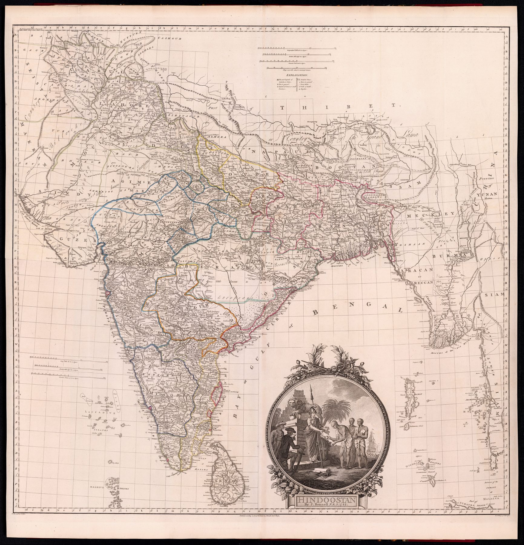 Hindoostan by J. Rennell F.R.S.