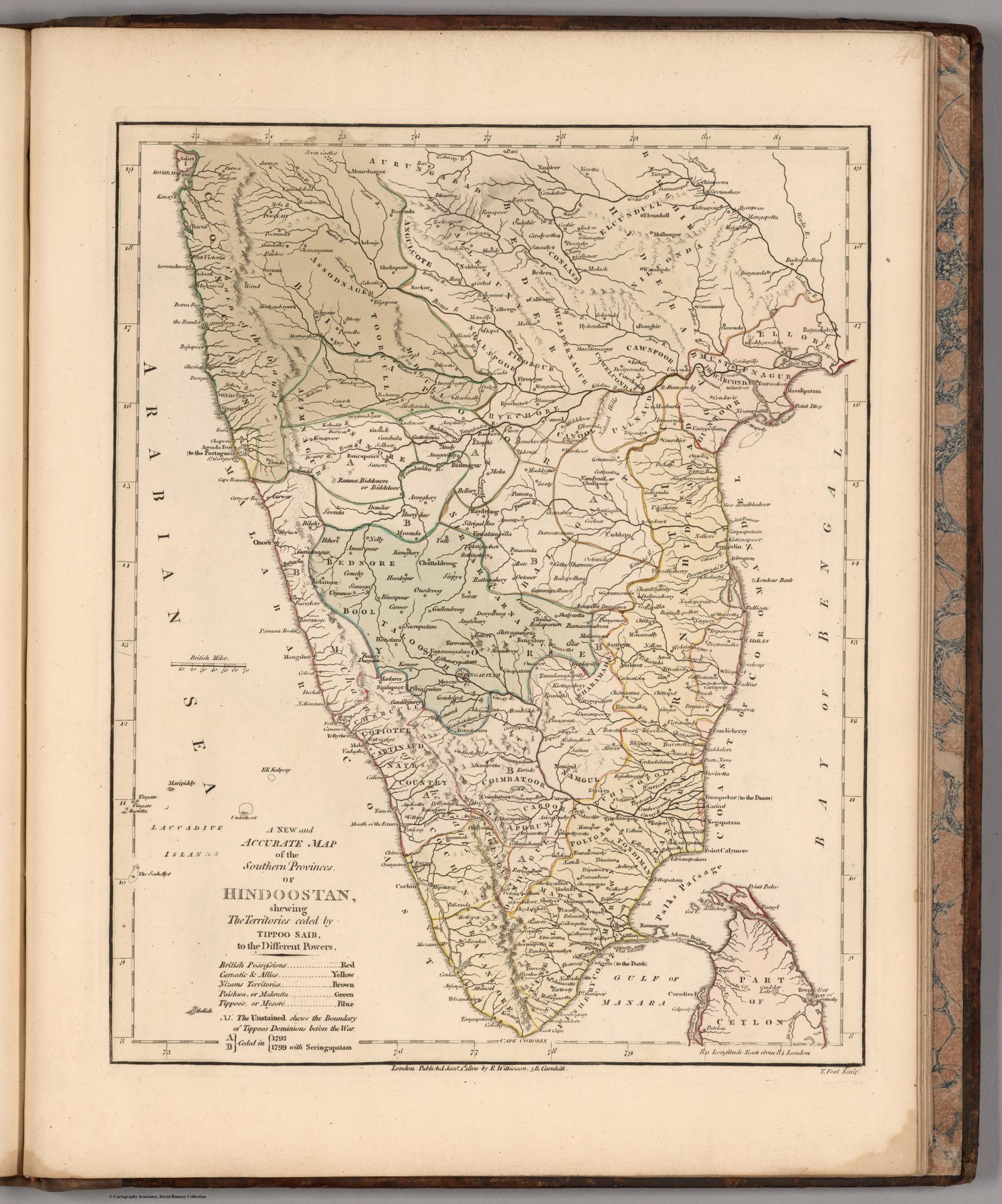 A New and Accurate Map of the Southern Province of Hindoostan