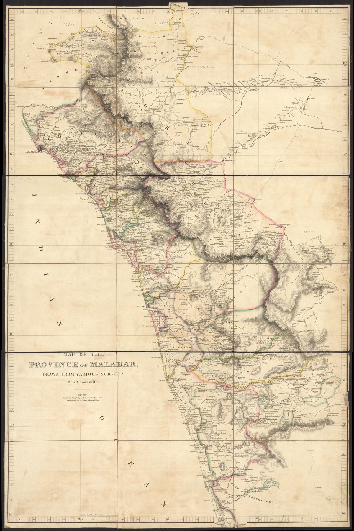 Map of the Province of Malabar