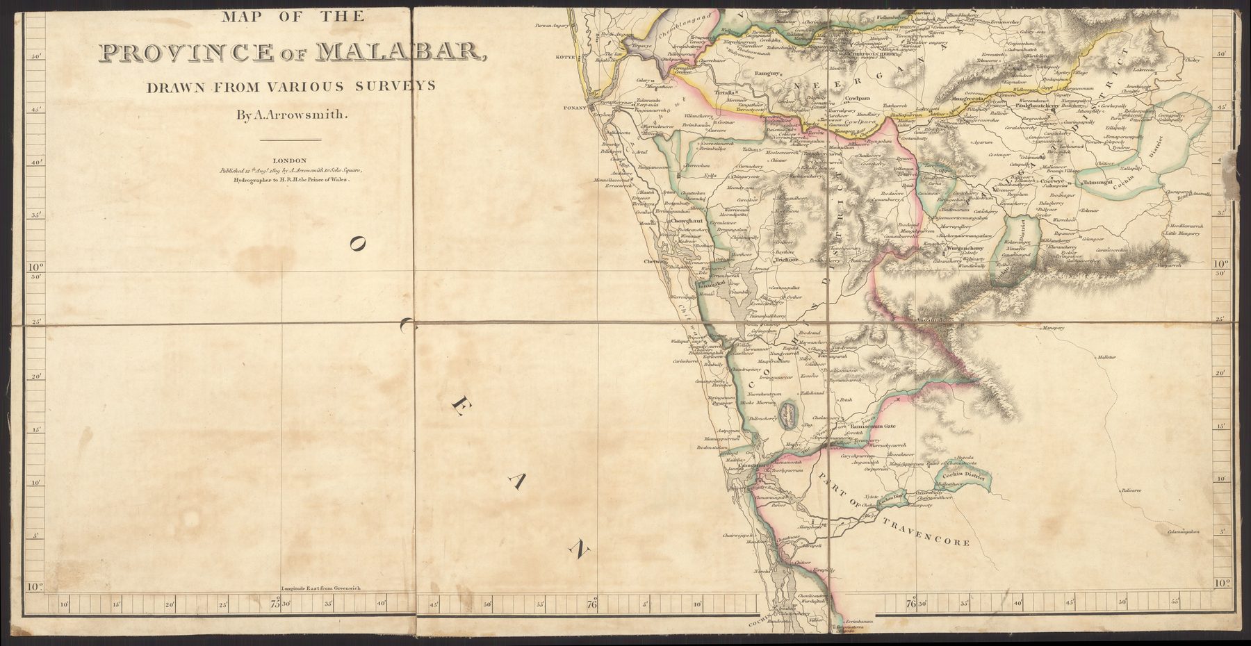 Map of the Province of Malabar — Sheet 1