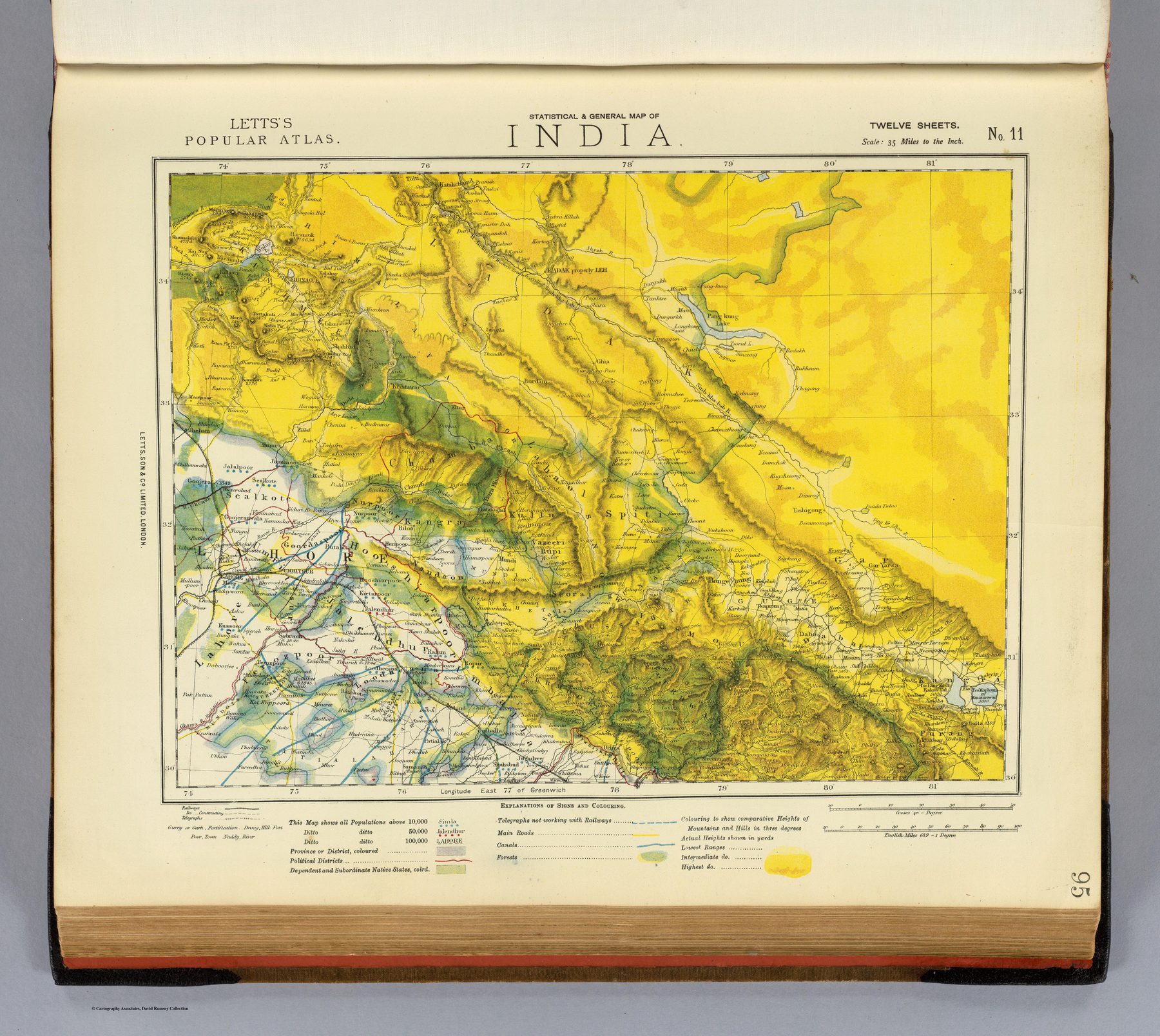 India No. 11: Statistical and General Map