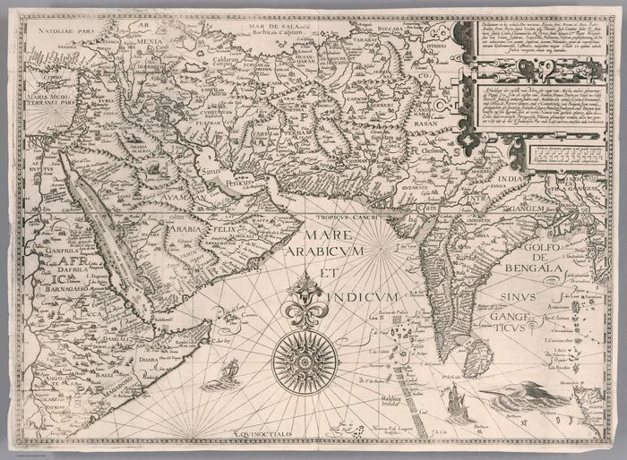 Southwest Asia. Definiantur in hac tabula, Orae maritimae Abexie, freri Mecani al Maris Rubri Arabiae