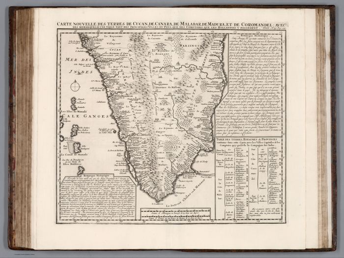 Carte nouvelle des terres au sud du Grand Mogol