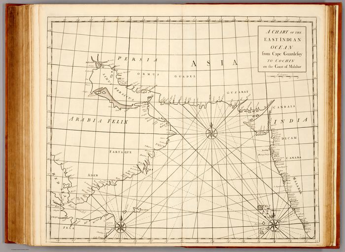 A chart of the East Indian Ocean