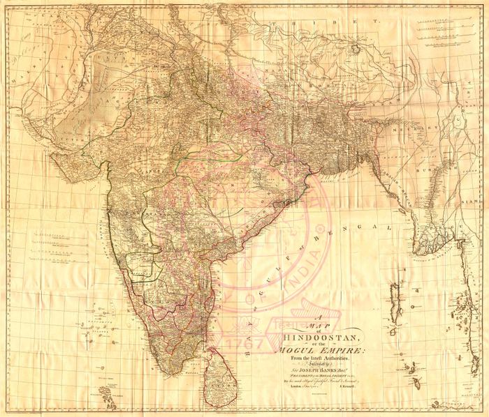 Hindoostan Mogul Empire SurveyOfIndia