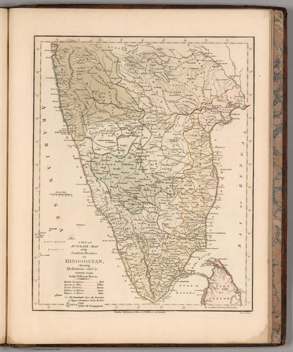 A New and Accurate Map of the Southern Province of Hindoostan
