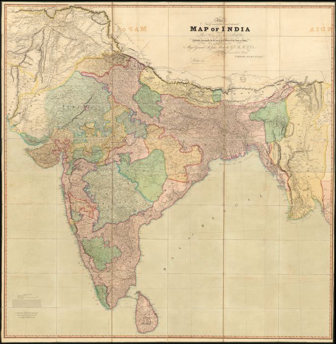 Composite: (North and South) This Newly Constructed Map of India From The Latest Surveys of the best Authorities