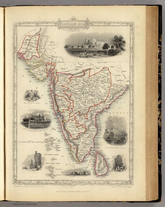 Southern India Including The Presidencies Of Bombay & Madras