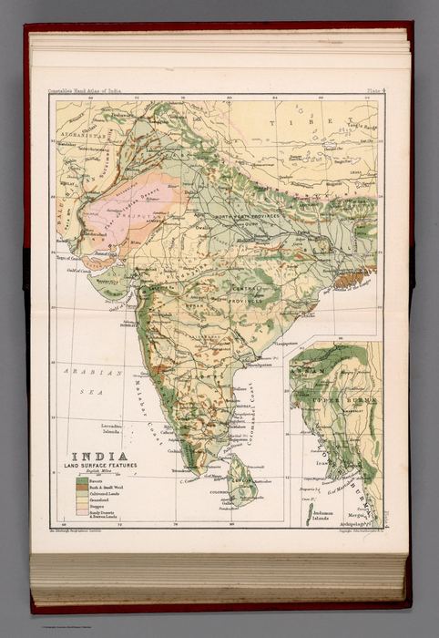 India : Land surface features. Plate 4