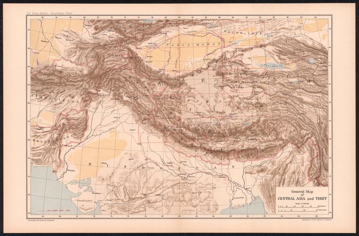General Map of Central Asia and Tibet